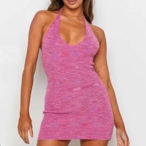 Beginning Boutique Pink Halter Dress, Size 2